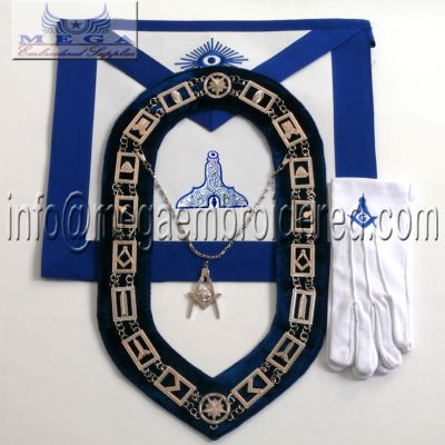 Blue lodge Officer Apron -Senior warden