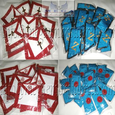 French rite regalia Apron & collar set